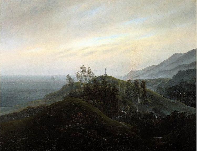Caspar David Friedrich View of the Baltic by Friedrich oil painting picture
